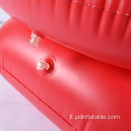 raudonos spalvos pripučiama paprasta kūdikio sofos kėdė